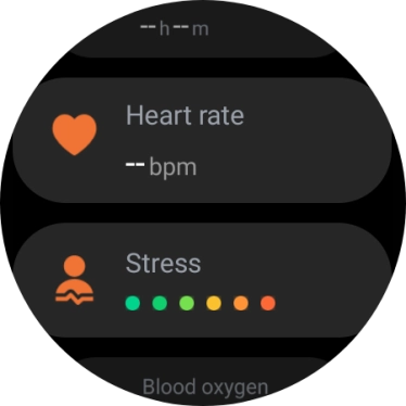 Press Heart rate.