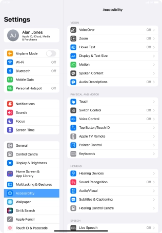 Press the required category below 
