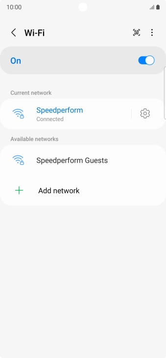 Press the Home key to return to the home screen.