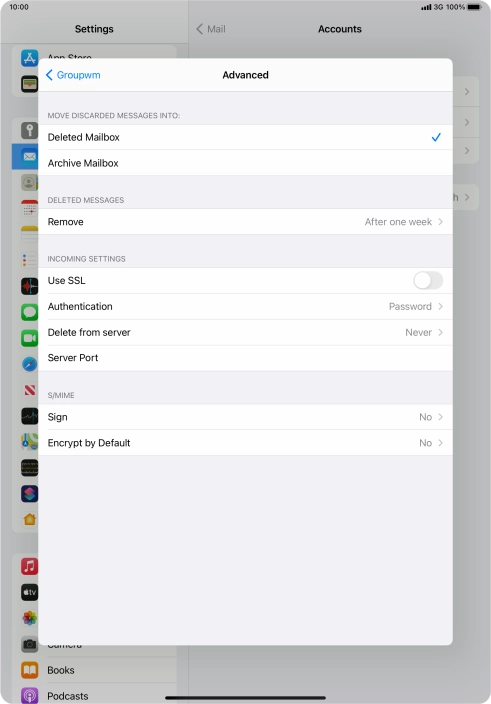 Press Authentication.