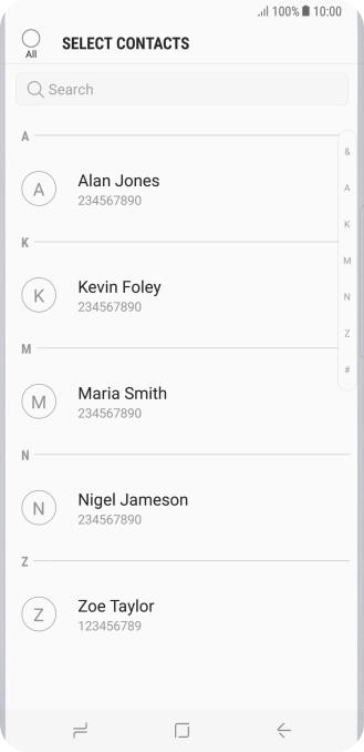 Press the field above 