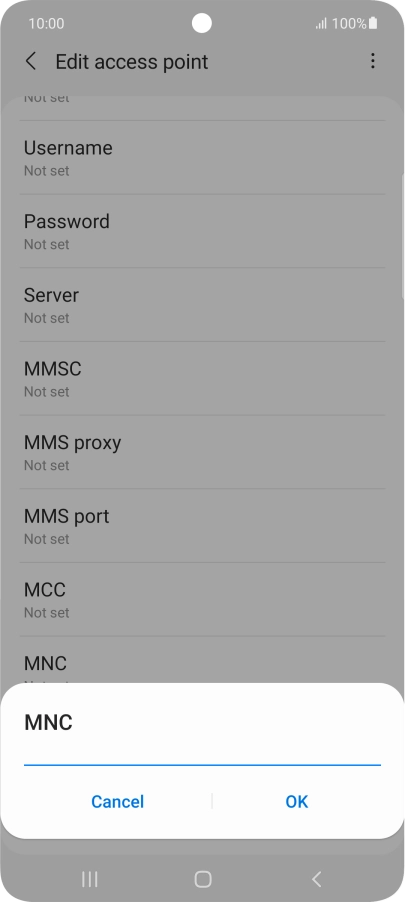Key in 03 and press OK.