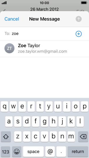 Press the required contact.