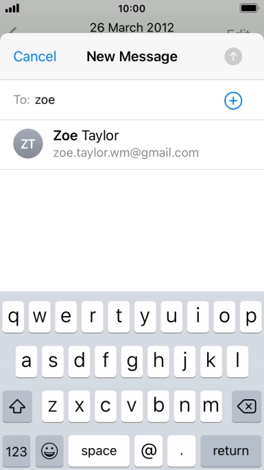 Press the required contact.