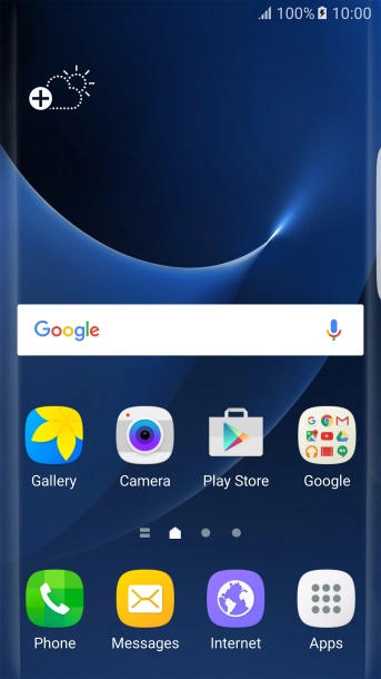 Press the Home key to return to the home screen.