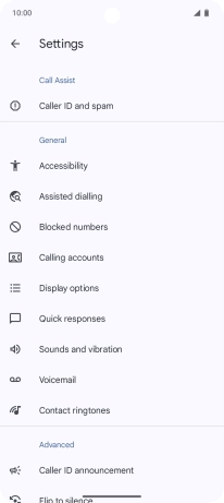 Press Calling accounts.