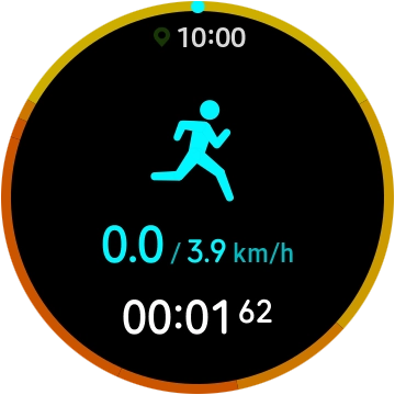 Slide your finger left on the screen to see more data.