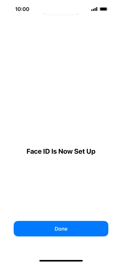 Press Done. If you haven't previously selected a phone lock code, key in a code of your own choice twice.