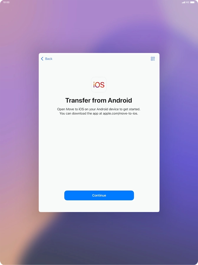To transfer content to your tablet, you need to install the app 