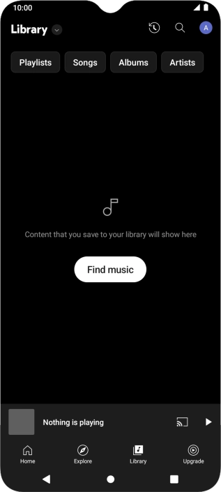 Press the drop down list.