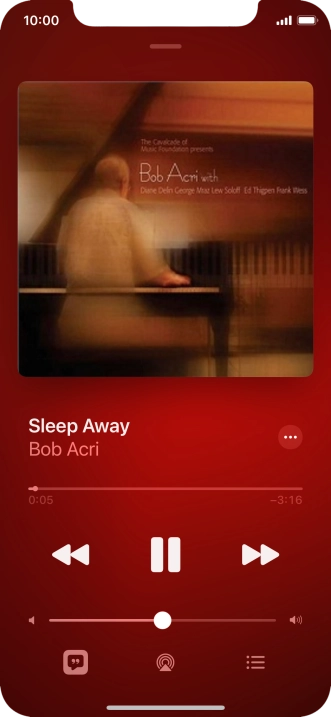Press arrow right to go to the next audio file.