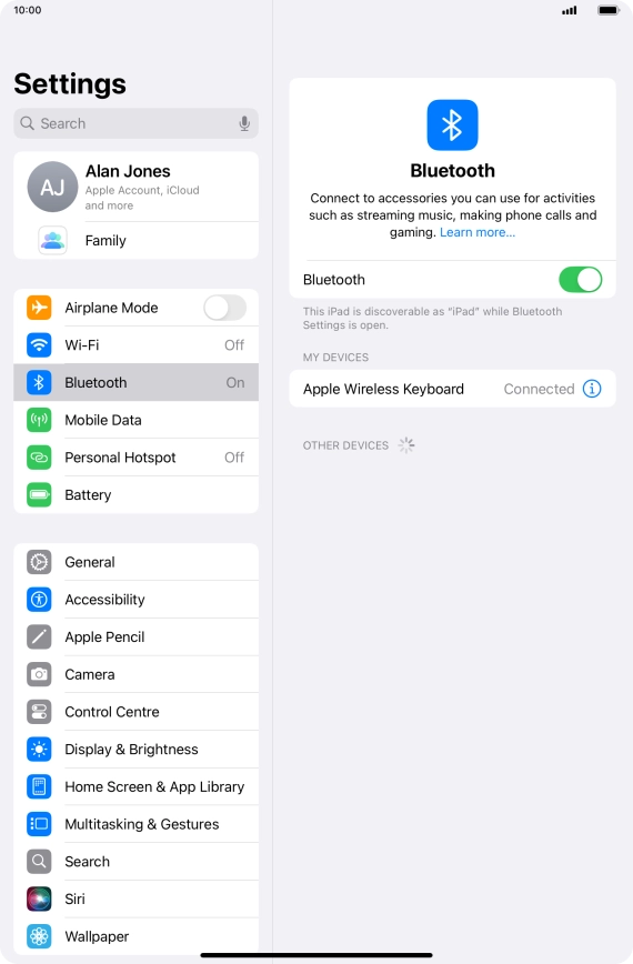 Slide your finger upwards starting from the bottom of the screen to return to the home screen.