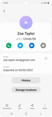 Press the call icon.