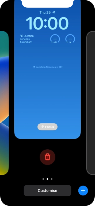 Press the delete icon.