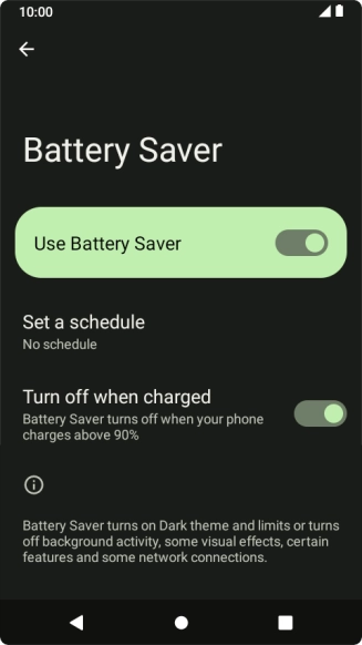 Press the Home key to return to the home screen.