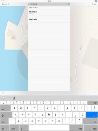 Key in the name of the required destination and press the required destination.