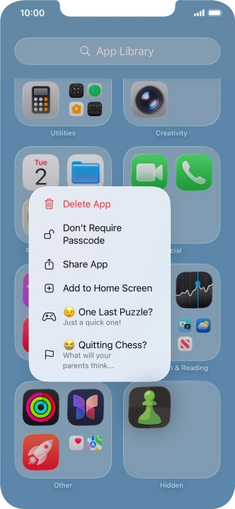 Press Don't Require Passcode.
