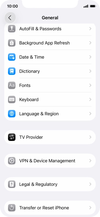 Press Background App Refresh.