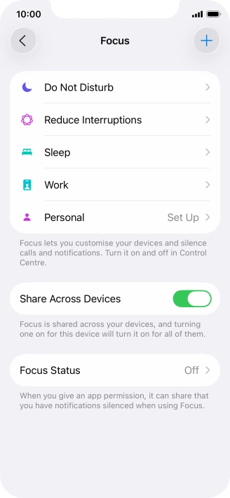 Press Do Not Disturb.