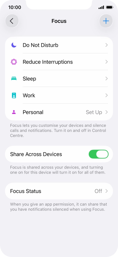 Press Do Not Disturb.