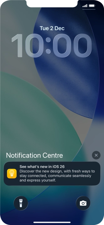 Press the required notification and follow the instructions on the screen to use the selected function.