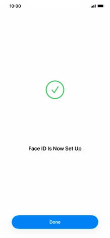 Press Done. If you haven't previously selected a phone lock code, key in a code of your own choice twice.