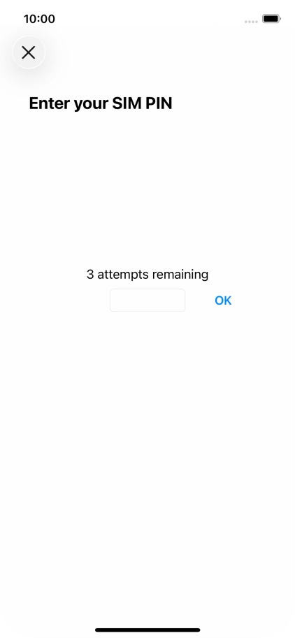 If your SIM is locked, key in your PIN and press OK.