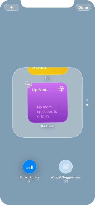 Press Smart Rotate to turn the function on or off.