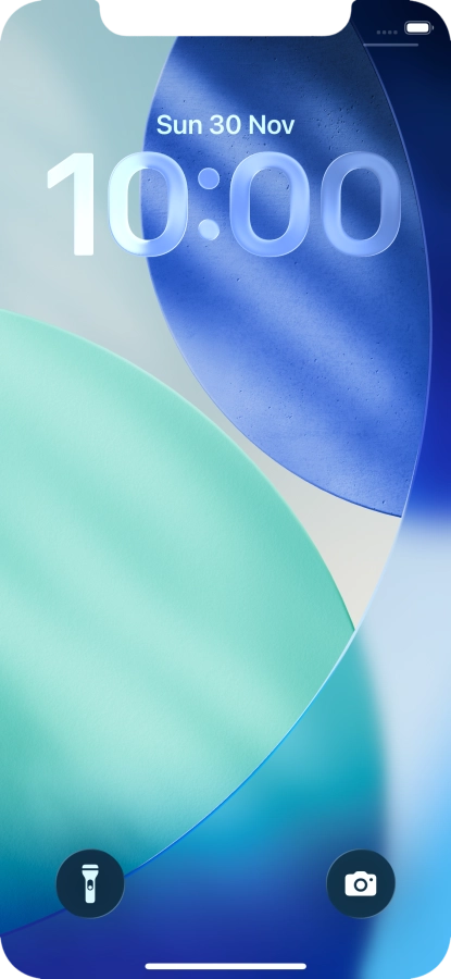 Slide your finger upwards starting from the bottom of the screen.