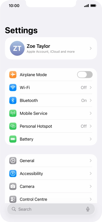 Press Accessibility.