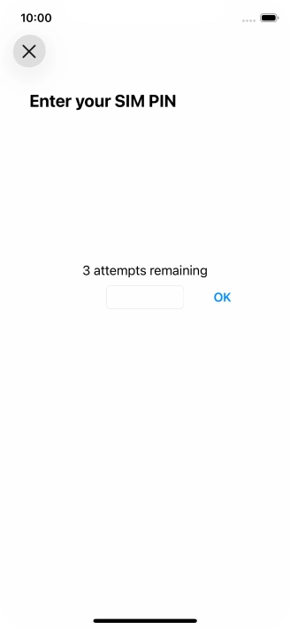 If your SIM is locked, key in your PIN and press OK.