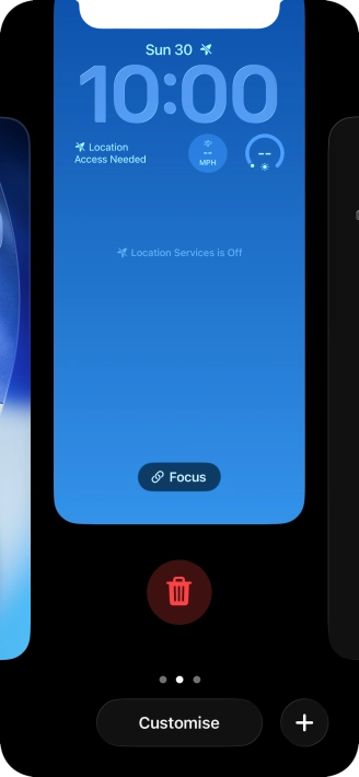Press the delete icon.
