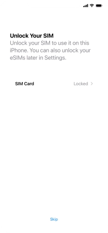 Press SIM Card.