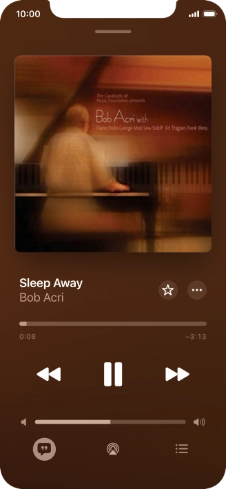 Press arrow right to go to the next audio file.