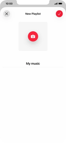 Press the confirm icon.