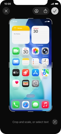 Follow the instructions on the screen to edit and save your screenshot.