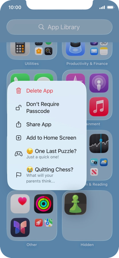 Press Don't Require Passcode.