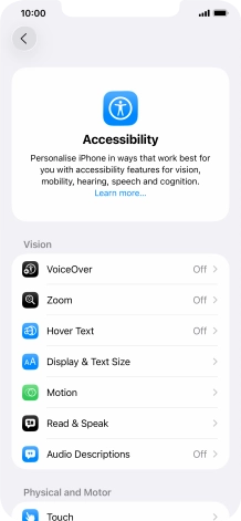Press the required category below 