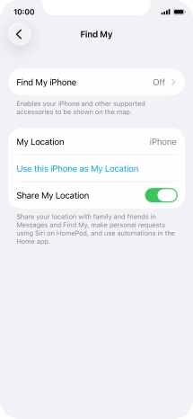 Press Find My iPhone.
