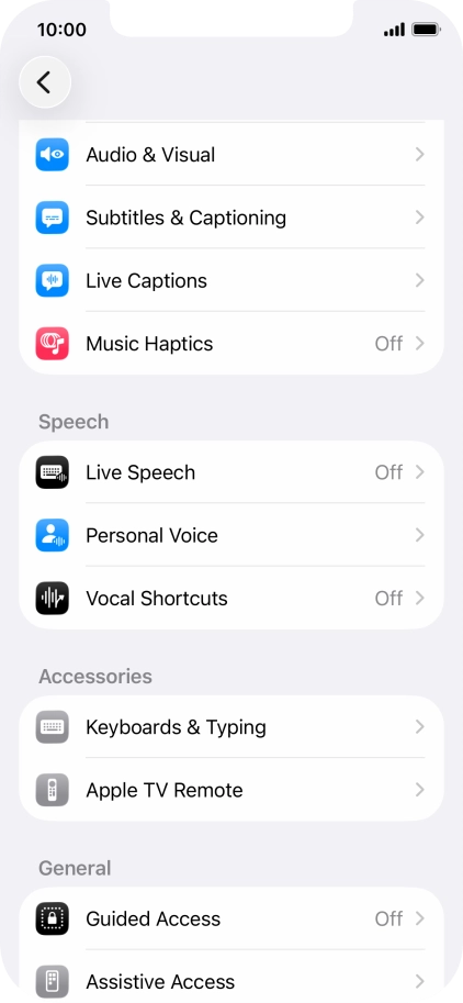 Press the required category below 