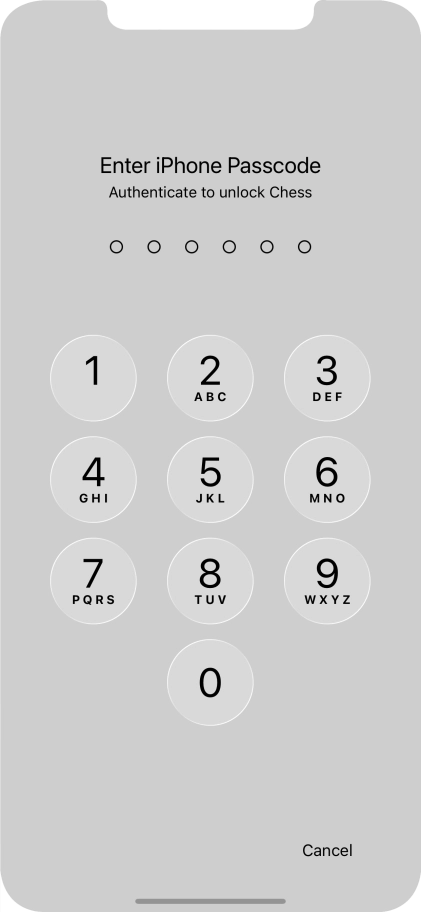 Use the phone lock code you created. The app is now no longer locked.