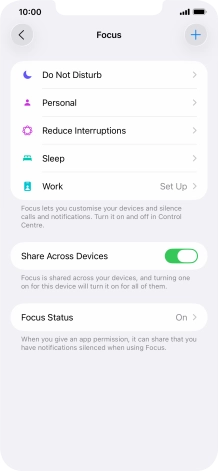 Press Do Not Disturb.