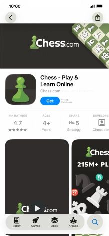 Press Get and follow the instructions on the screen to install the app.