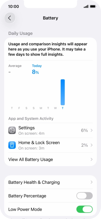 Slide your finger upwards starting from the bottom of the screen to return to the home screen.