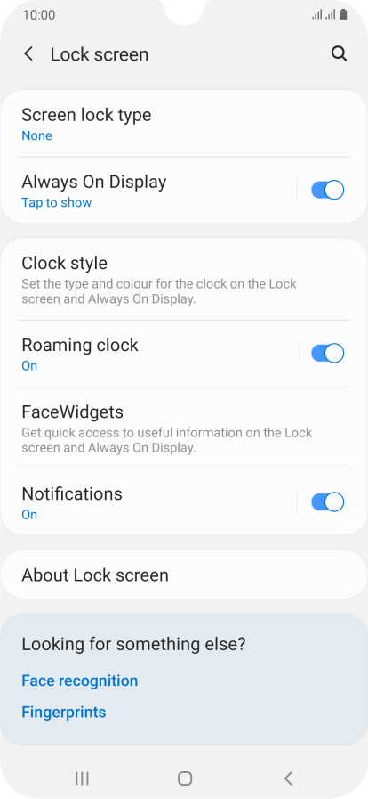 samsung a50 app lock setting