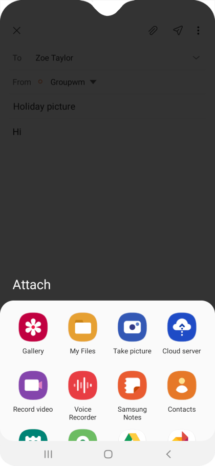 a20 samsung folder