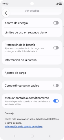 Pulsa Ahorro de energía.