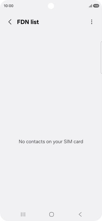 Press the menu icon.