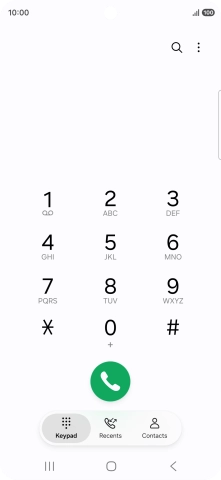 Press the menu icon.