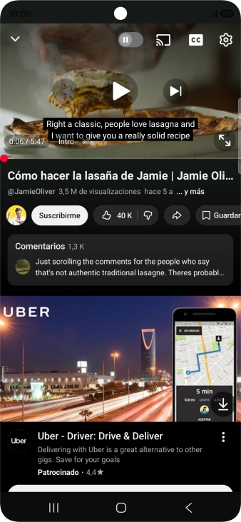 Pulsa la tecla de inicio durante unos instantes para activar Gemini.